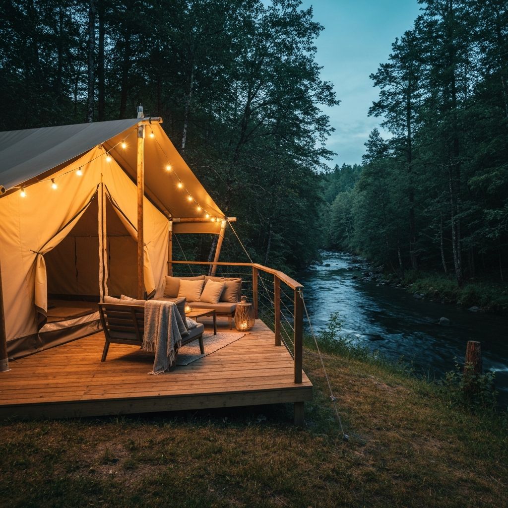 Glamping Riverside Luxury